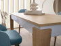 Hanah Home Mesa de Comedor Roble y Blanco